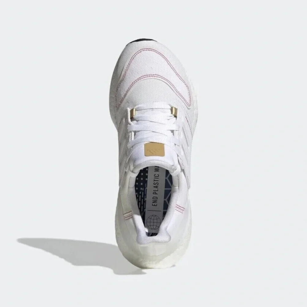 Adidas Ultraboost 22 GX9147 Women's White Low Top Running Sneaker Shoes - Picture 5 of 6